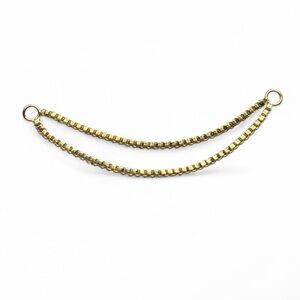 BEATTI Gold PVD Draping Chain - Box Chain Attachment for Piercings (Long)